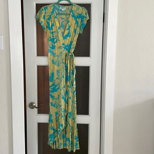 XIX Palms Wrap Maxi Dress